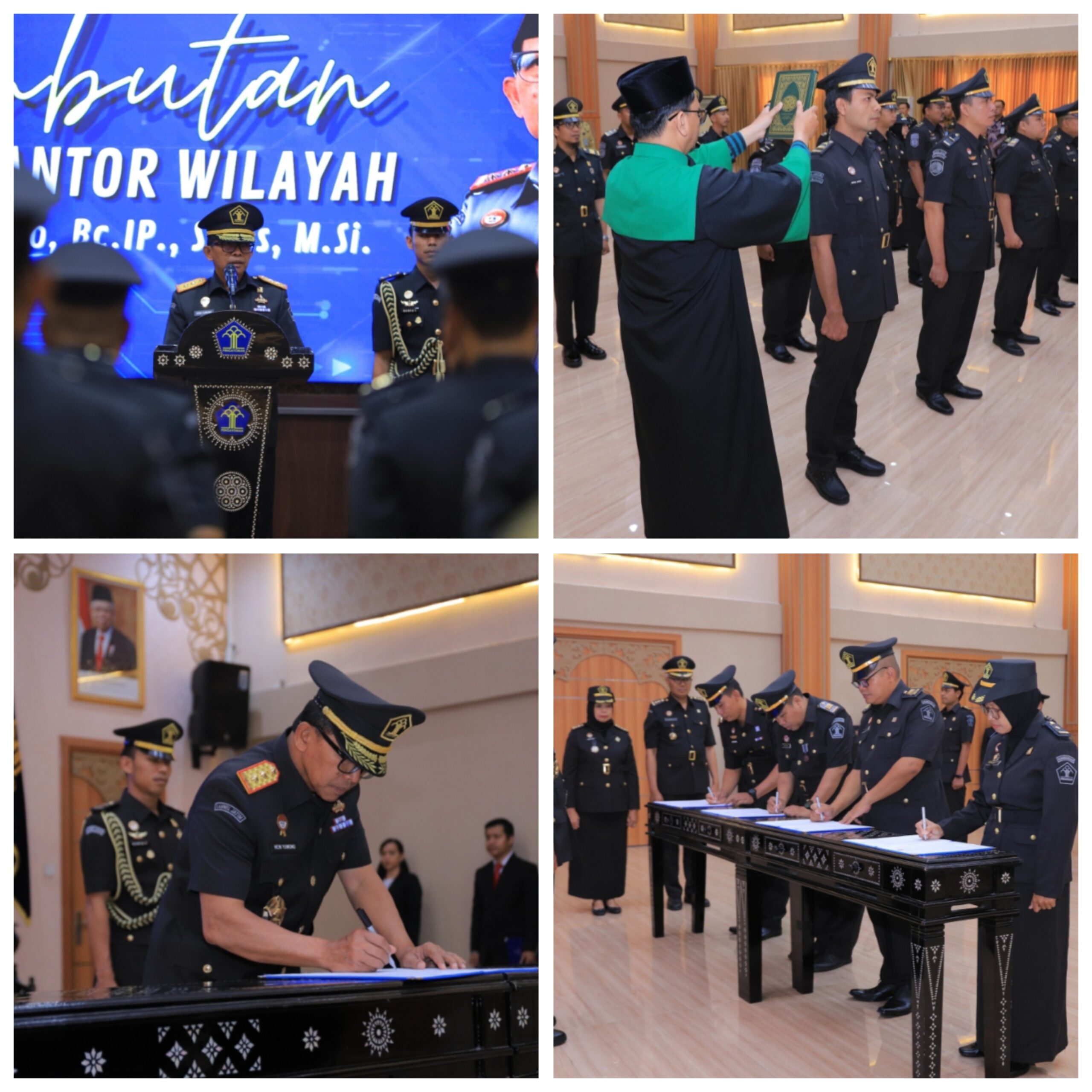Lantik dan Ambil Supah 23 Pejabat Fungsional Analis Pengelolaan Keuangan APBN, Ini Pesan Kakanwil Kemenkumham Jatim