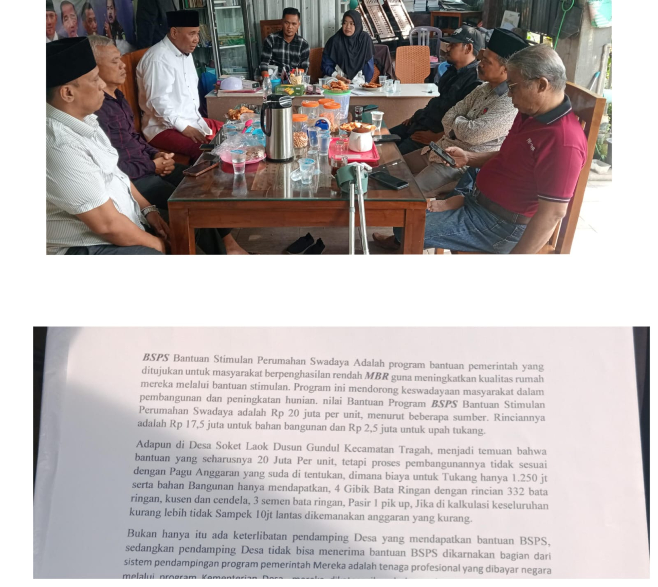 Dugaan Korupsi, Program BSPS Di Bangkalan Madura Jadi Sorotan Awak Media 