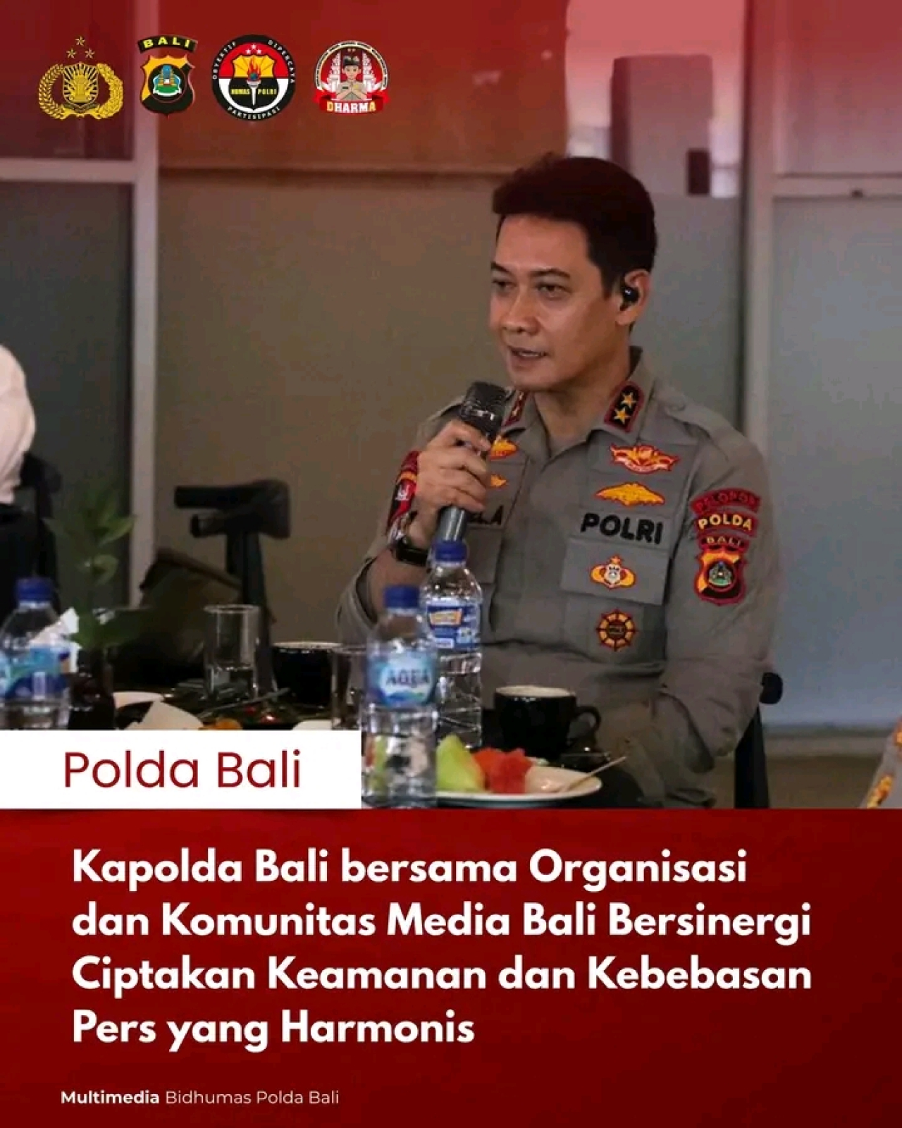 Kapolda Bali bersama Organisasi dan Komunitas Media Bali Bersinergi, Ciptakan Keamanan dan Kebebasan Pers yang Harmonis