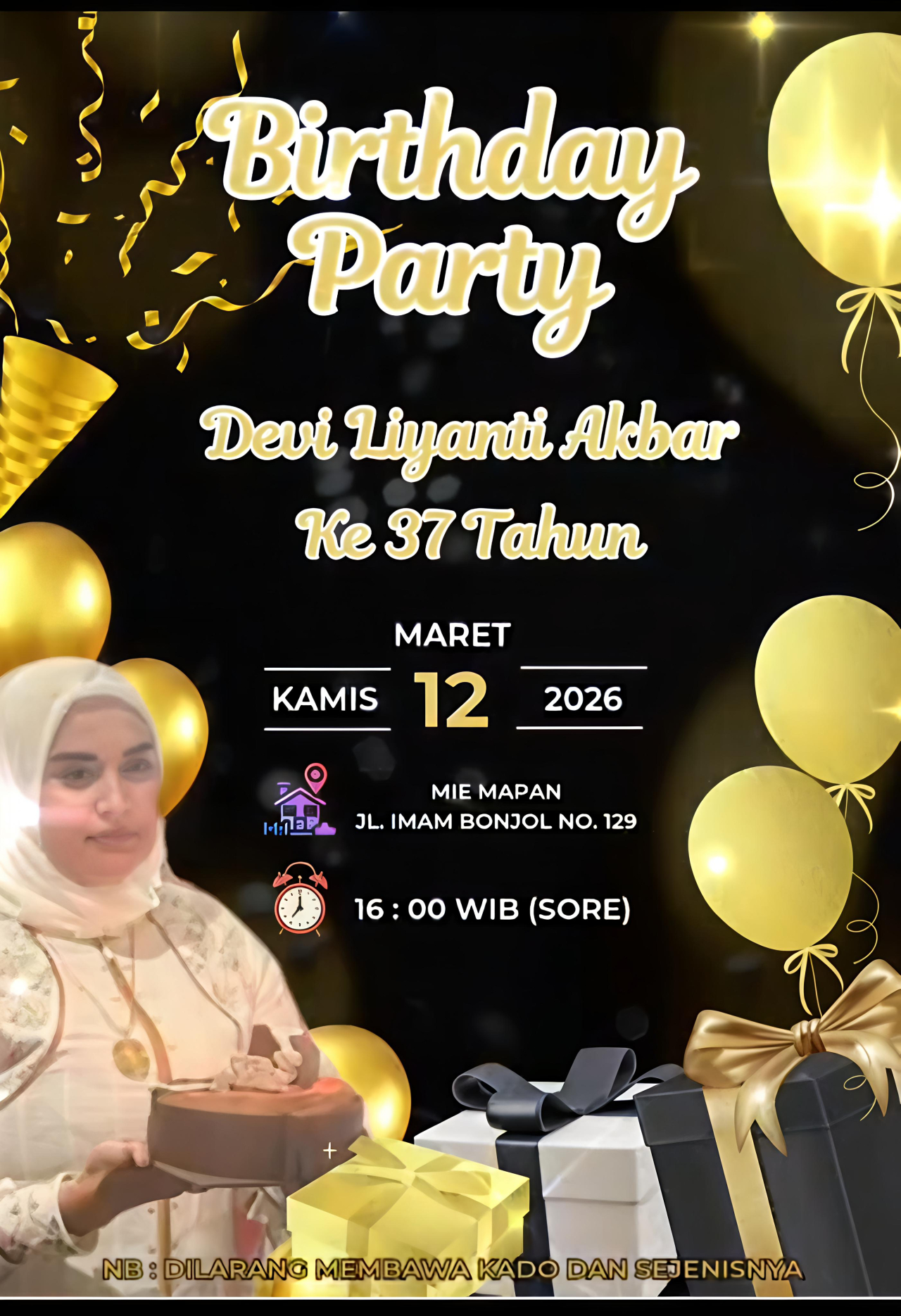 Penuh Kehangatan, Ketum AMI Baihaki Akbar Rayakan Milad Istri Tercinta yang ke-37