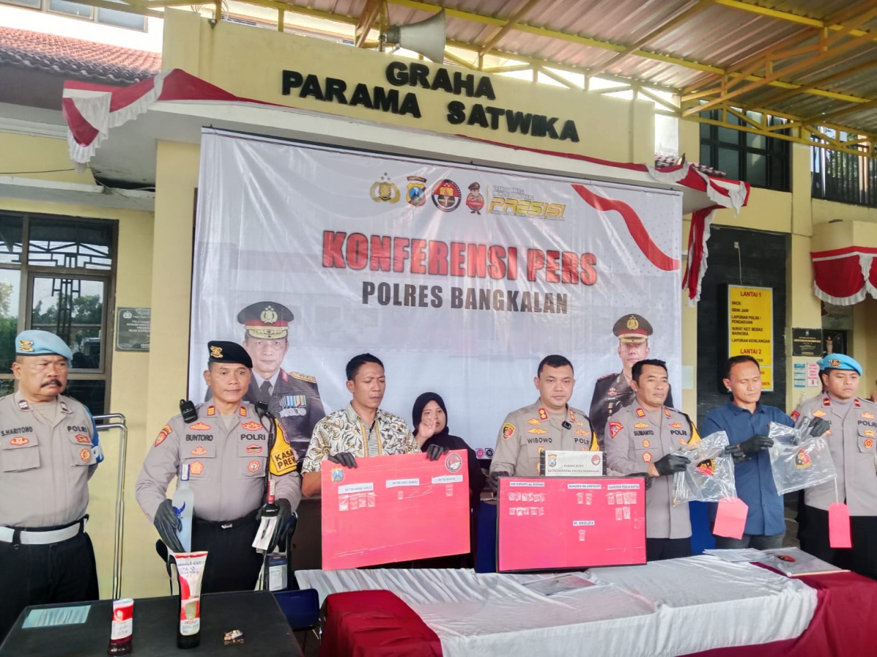 Hasil Operasi Pekat Semeru 2026, Polres Bangkalan Amankan 24 Tersangka dari 19 Kasus
