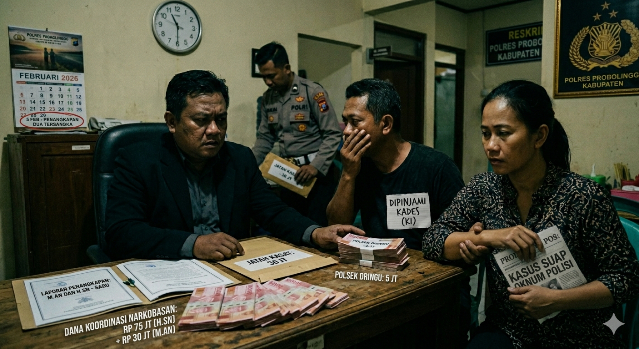 Diduga Tangkap Lepas Dua Tersangka Penyalahgunaan Narkoba Jenis Sabu Oleh Kasatreskoba Polres Probolinggo kabupaten