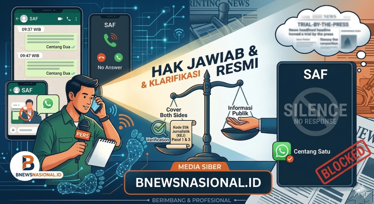 KLARIFIKASI, Awak Media Punya Bukti Digital Upaya Konfirmasi yang Diabaikan