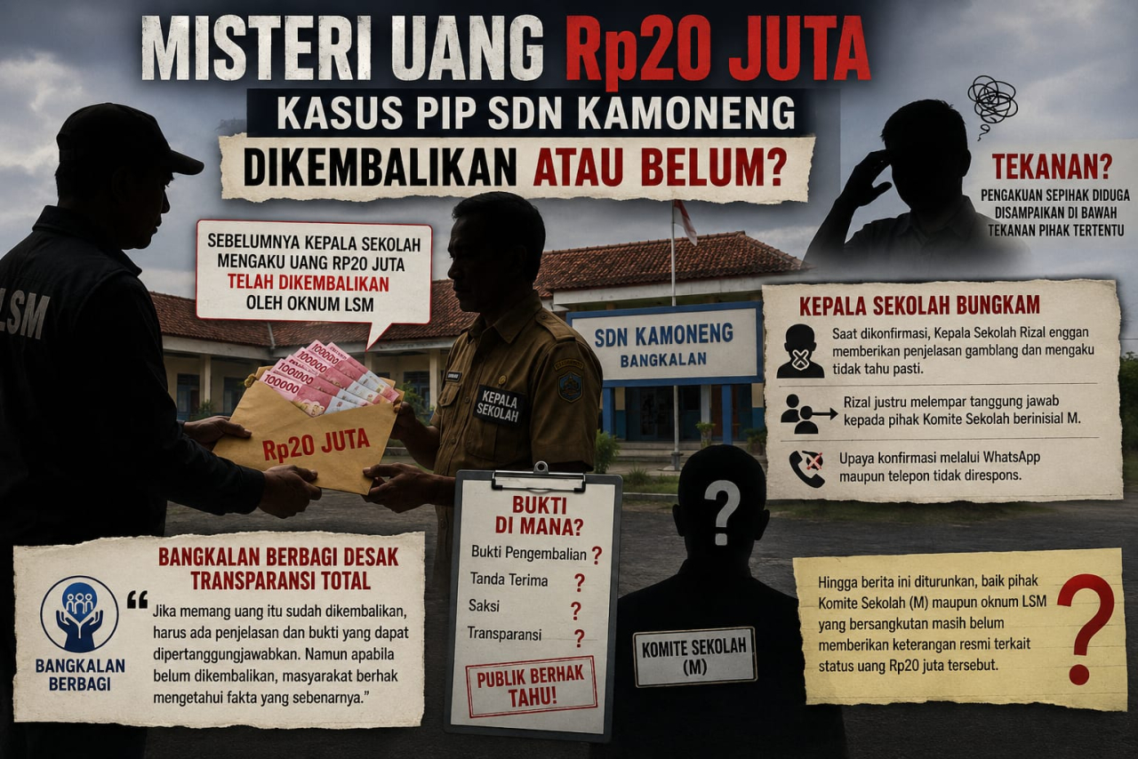 Dugaan Pemerasan Kasus PIP SDN Kamoneng: Kepsek Mengaku Tak Tahu, Komite Sekolah Bungkam